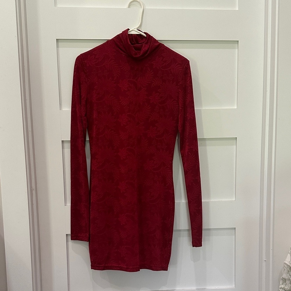 Pink Lily Red Midi Dress